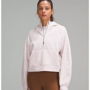Lululemon scuba oversized half zip Flush Pink